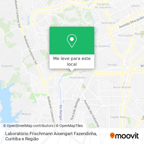 Laboratório Frischmann Aisengart Fazendinha mapa