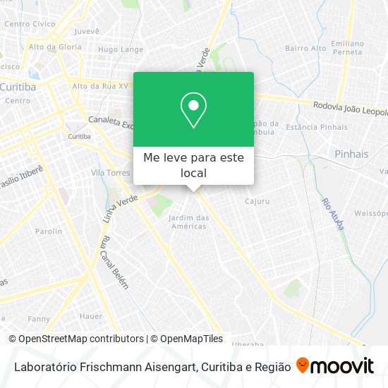 Laboratório Frischmann Aisengart mapa