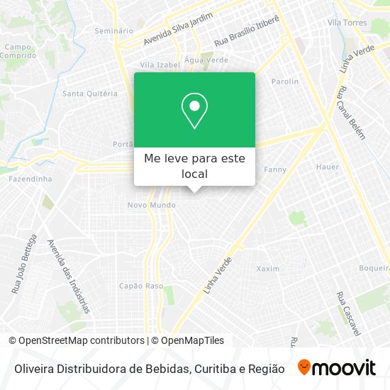 Oliveira Distribuidora de Bebidas mapa