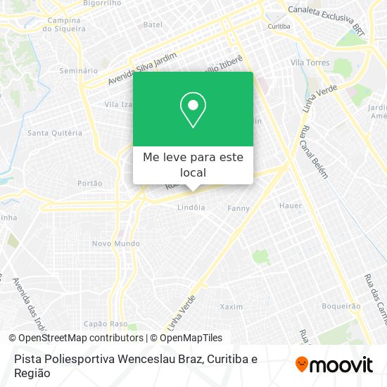 Pista Poliesportiva Wenceslau Braz mapa