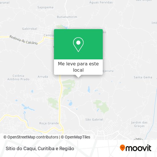 Sítio do Caqui mapa
