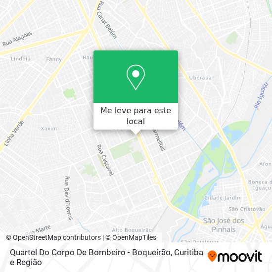 Quartel Do Corpo De Bombeiro - Boqueirão mapa