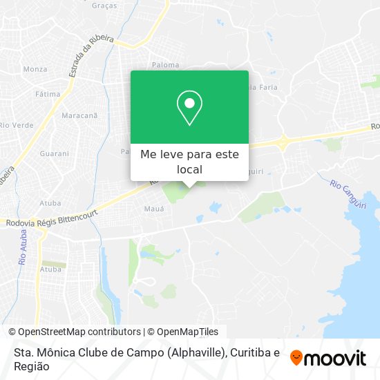 Sta. Mônica Clube de Campo (Alphaville) mapa