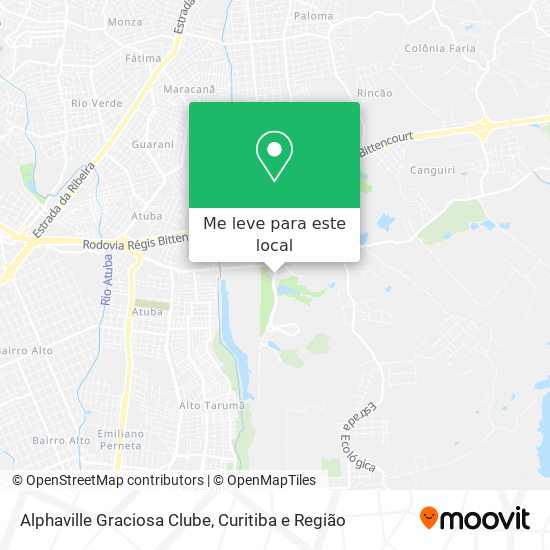 Alphaville Graciosa Clube mapa