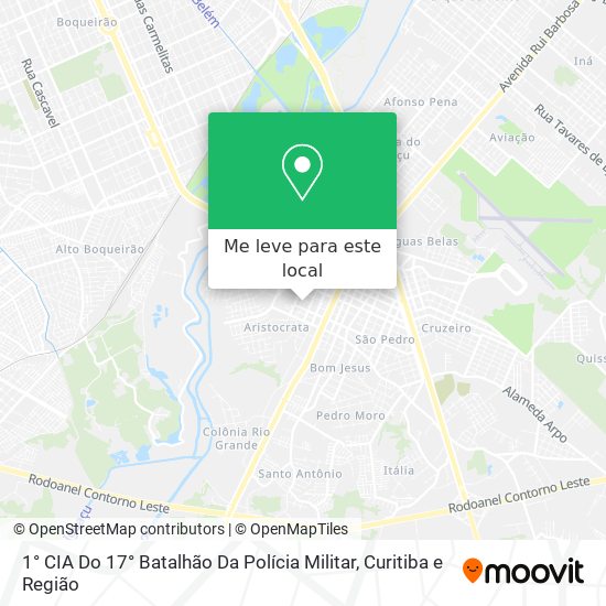 1° CIA Do 17° Batalhão Da Polícia Militar mapa