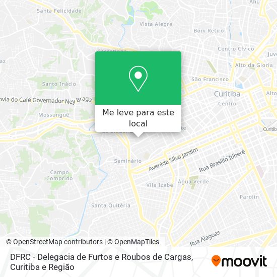 DFRC - Delegacia de Furtos e Roubos de Cargas mapa
