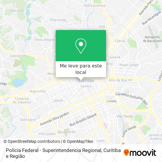 Policia Federal - Superintendencia Regional mapa