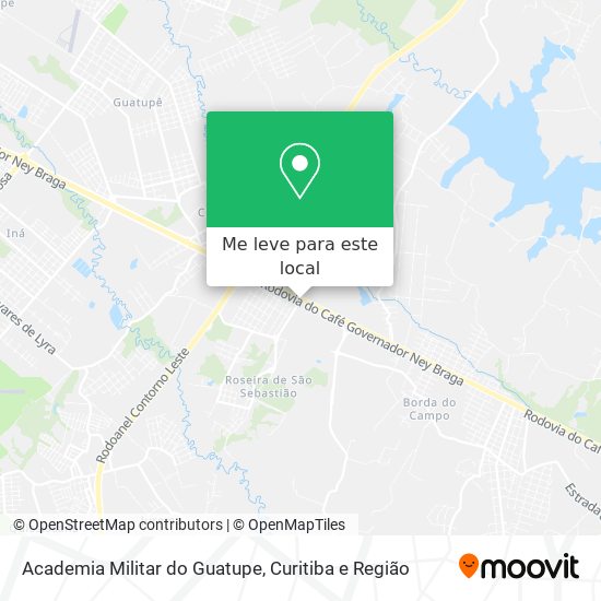 Academia Militar do Guatupe mapa