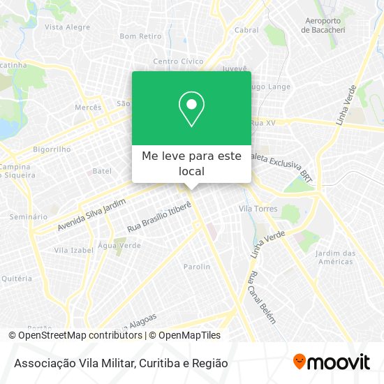 Associação Vila Militar mapa