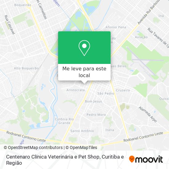 Centenaro Clínica Veterinária e Pet Shop mapa