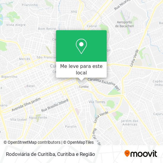 Rodoviária de Curitiba mapa