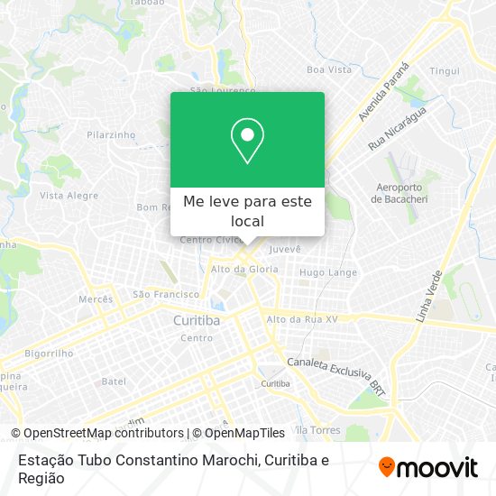 Estação Tubo Constantino Marochi mapa