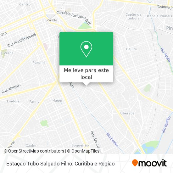 Estação Tubo Salgado Filho mapa