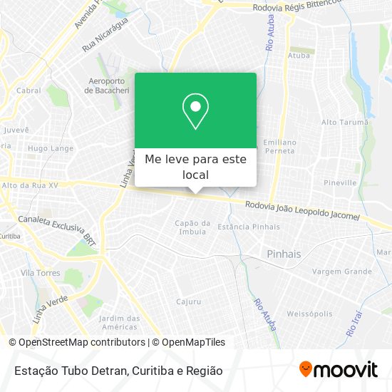 Estação Tubo Detran mapa