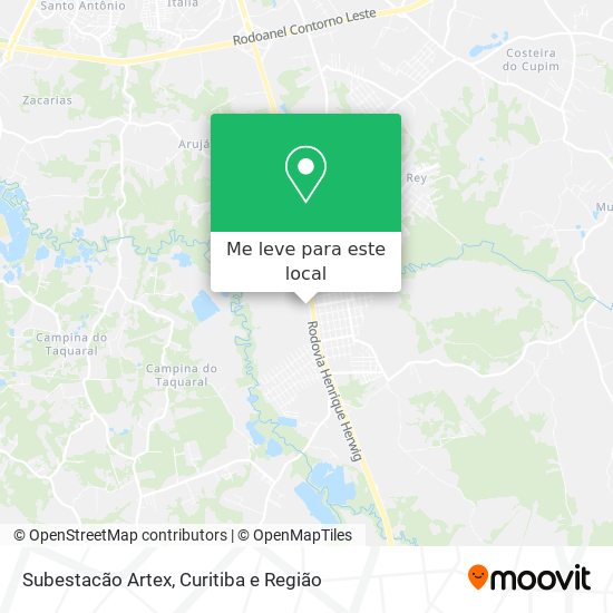 Subestacão Artex mapa