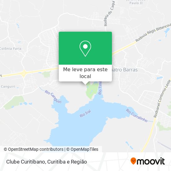 Clube Curitibano mapa