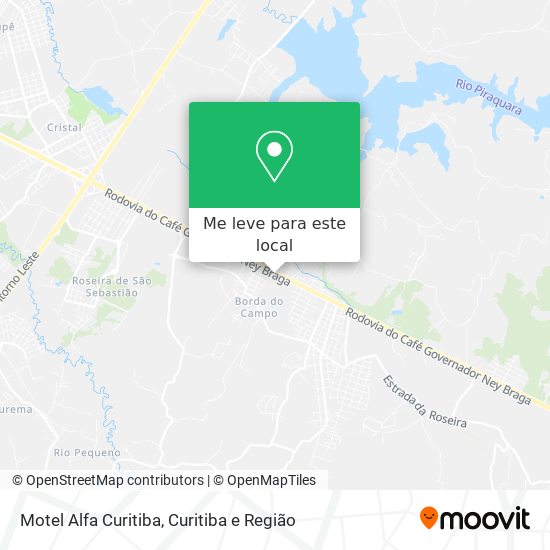 Motel Alfa Curitiba mapa