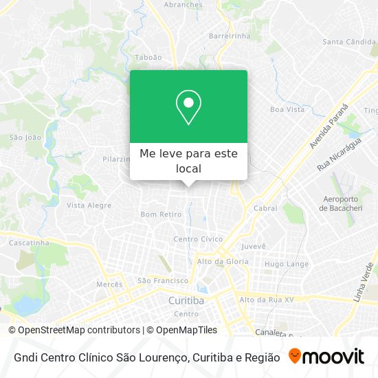 Gndi Centro Clínico São Lourenço mapa