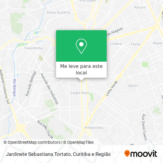 Jardinete Sebastiana Tortato mapa