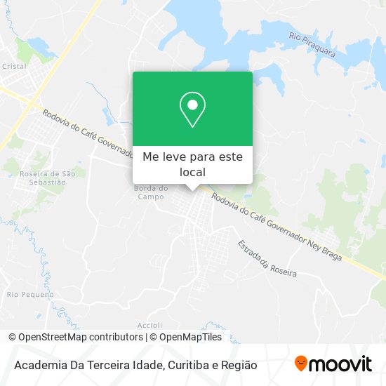 Academia Da Terceira Idade mapa