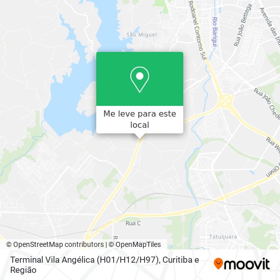 Terminal Vila Angélica (H01 / H12 / H97) mapa