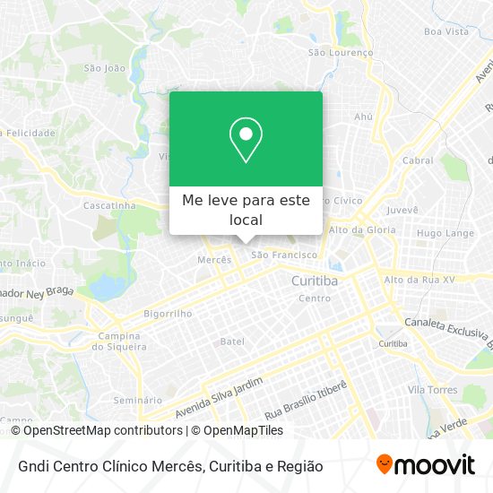 Gndi Centro Clínico Mercês mapa