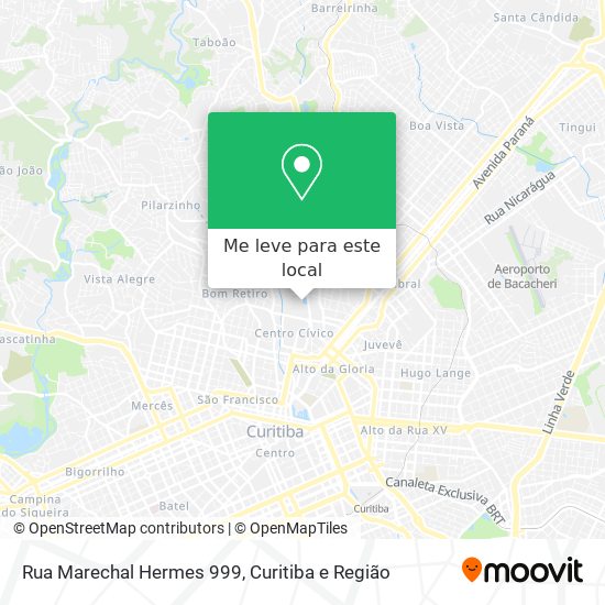 Rua Marechal Hermes 999 mapa