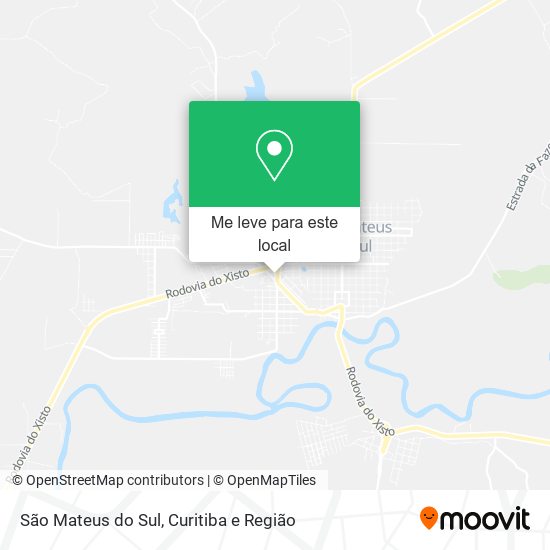 São Mateus do Sul mapa