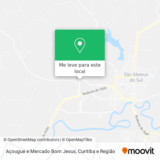 Açougue e Mercado Bom Jesus mapa