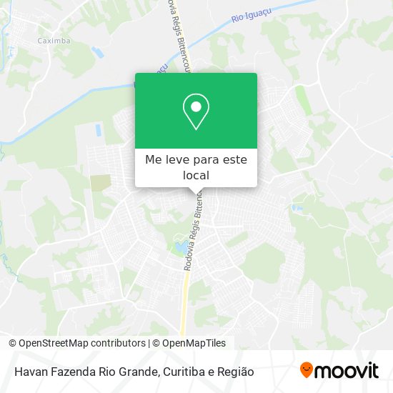 Havan Fazenda Rio Grande mapa