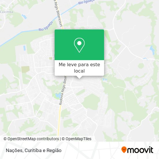 Nações mapa
