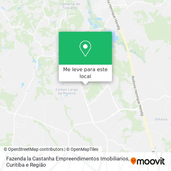 Fazenda la Castanha Empreendimentos Imobiliarios mapa