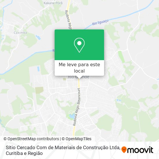Sítio Cercado Com de Materiais de Construção Ltda mapa
