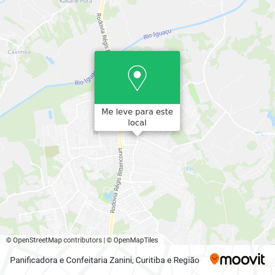 Panificadora e Confeitaria Zanini mapa