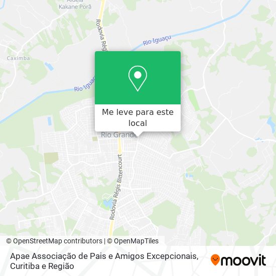 Apae Associação de Pais e Amigos Excepcionais mapa