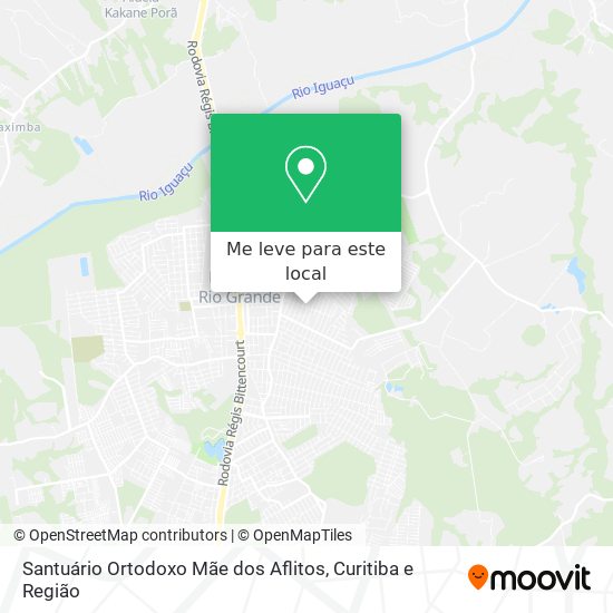 Santuário Ortodoxo Mãe dos Aflitos mapa