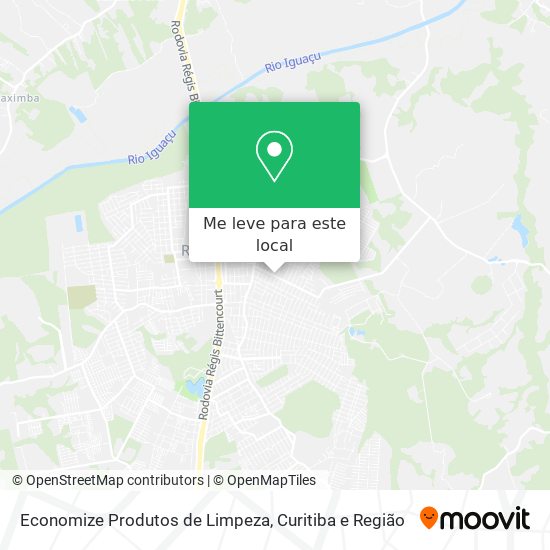 Economize Produtos de Limpeza mapa