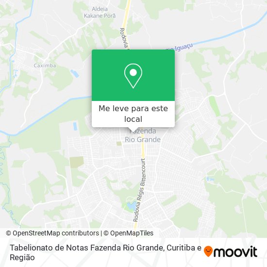 Tabelionato de Notas Fazenda Rio Grande mapa