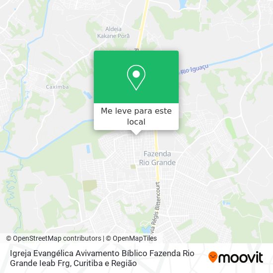 Igreja Evangélica Avivamento Bíblico Fazenda Rio Grande Ieab Frg mapa