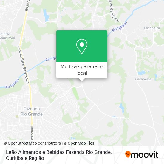 Leão Alimentos e Bebidas Fazenda Rio Grande mapa