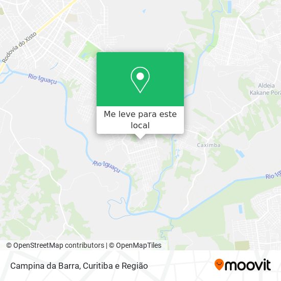 Campina da Barra mapa