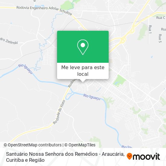 Santuário Nossa Senhora dos Remédios - Araucária mapa