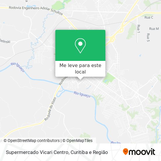 Supermercado Vicari Centro mapa