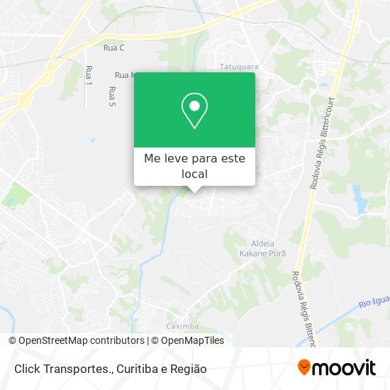 Click Transportes. mapa
