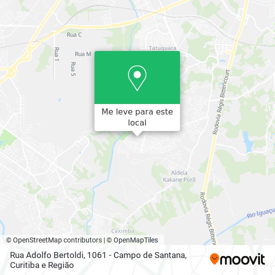 Rua Adolfo Bertoldi, 1061 - Campo de Santana mapa