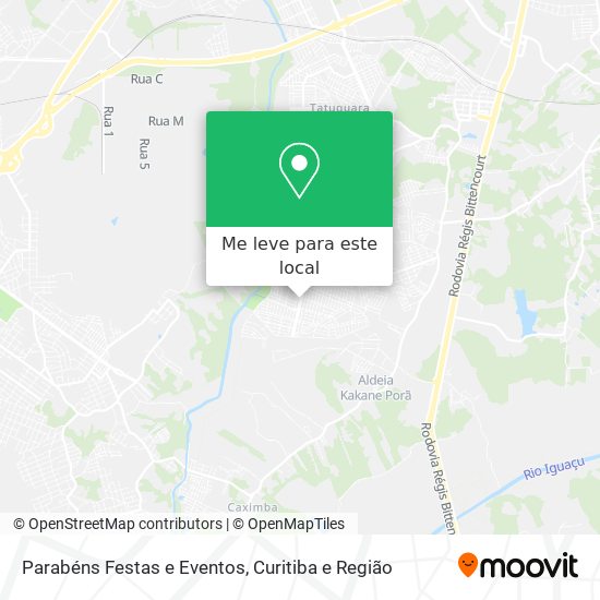 Parabéns Festas e Eventos mapa