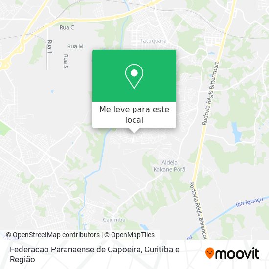 Federacao Paranaense de Capoeira mapa