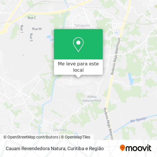 Cauani Revendedora Natura mapa