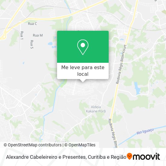 Alexandre Cabeleireiro e Presentes mapa