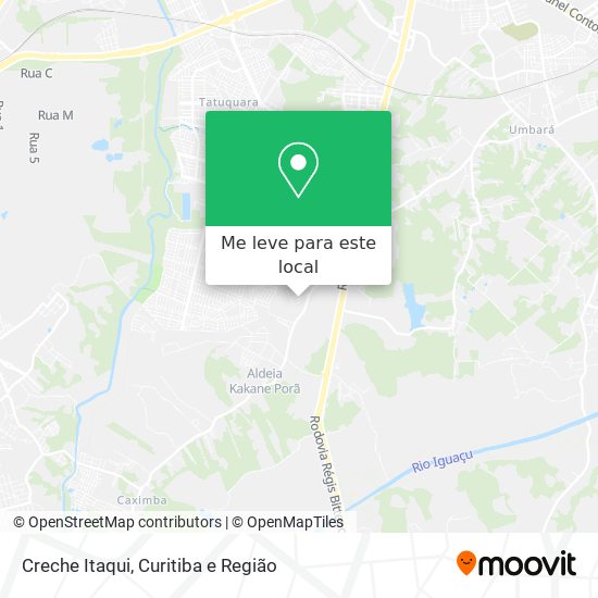 Creche Itaqui mapa